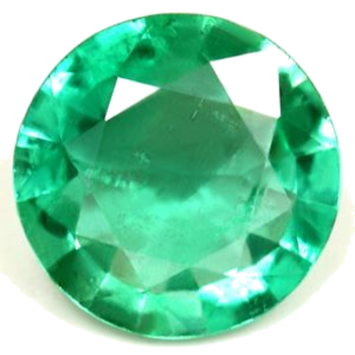 1.21 carat GREEN Round Smaragdas (1)