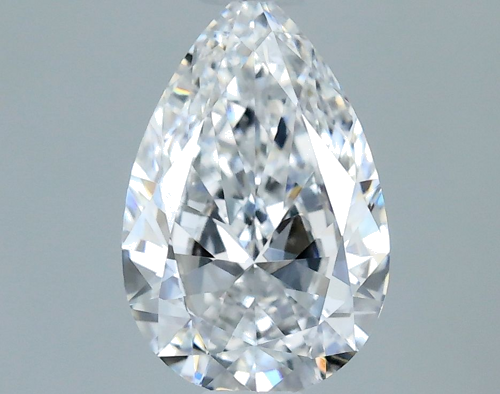 0.51 carat D-VVS2 Natūralus Pear Deimantas (1)