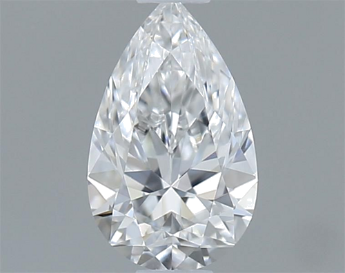 0.32 carat D-VVS2 Natūralus Pear Deimantas (1)