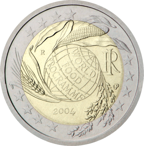 2004 Italija Maisto programa 2 eurų moneta (1)