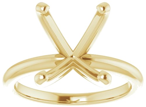 Sužadėtuvių Žiedas „Solitaire“ 585 Geltonojo Aukso Oval 14mm x 10mm (3)