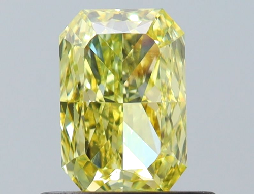 0.6 carat Yellow-VS2 Natūralus Radiant Deimantas (1)