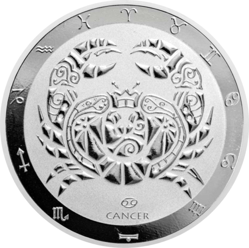 1 oz Рак 2021 (Zodiac Series) Токелау серебряная монета (1)