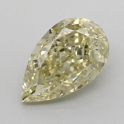 1.02 carat Fancy Brownish Greenish Yellow-VS1 Natūralus Pear Deimantas (1)