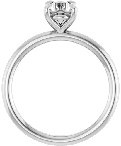 Sužadėtuvių Žiedas „Claw-Prong Solitaire“ 14k white gold Pear 8.5mm x 5.5mm (2)