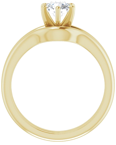 14K Yellow 5.5 mm Round Solitaire Engagement Ring Mounting (7)