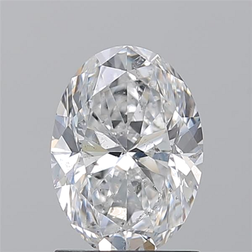 1.5 carat D-SI2 Natūralus Oval Deimantas (1)