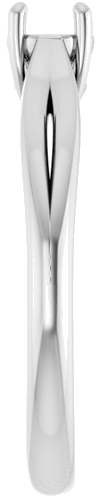 Sužadėtuvių Žiedas „Solitaire“ 14k white gold Round 4.1mm (4)