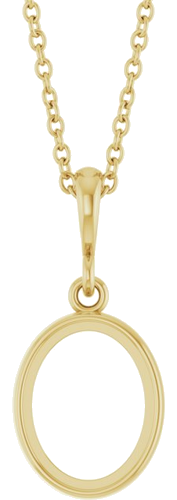 Pakabukas „Bezel-Set Cabochon“ 14k yellow gold Oval 9mm x 7mm (1)