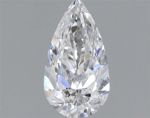 0.6 carat D-SI2 Natūralus Pear Deimantas (1)