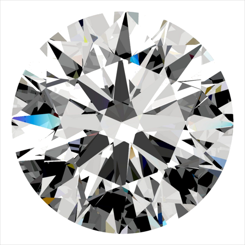 0.45 carat D-VVS2 Excellent cut Natūralus Round Deimantas (1)