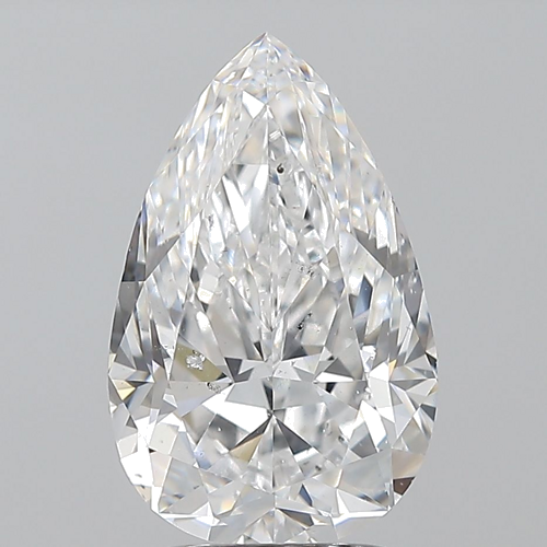 3.01 carat D-SI2 Natūralus Pear Deimantas (1)