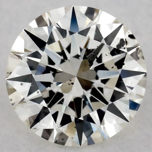 0.4 carat J-SI2 Excellent cut Natūralus Round Deimantas (1)