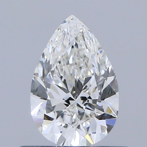 0.5 carat G-VS2 Natūralus Pear Deimantas (1)