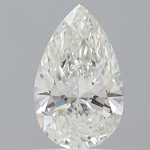 0.5 carat H-SI2 Natūralus Pear Deimantas (1)