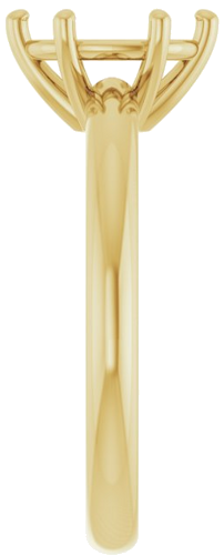 Sužadėtuvių Žiedas 14k yellow gold Oval 8mm x 6mm (4)