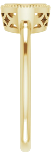 14K Yellow 5.8 mm Round Engagement Ring Mounting (4)