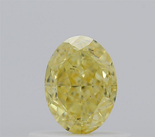 0.56 carat Fancy Intense Yellow-VS2 Natūralus Oval Deimantas (1)