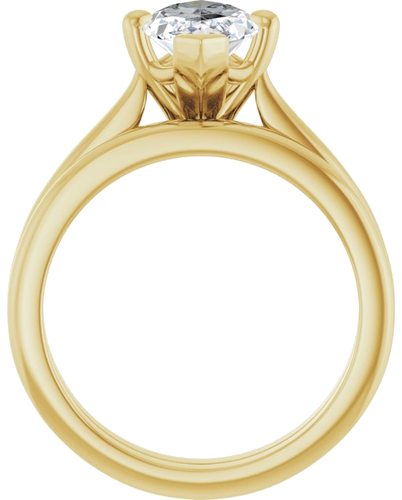 Sužadėtuvių Žiedas „Solitaire“ 14k yellow gold Marquise 12.5mm x 6.5mm (7)