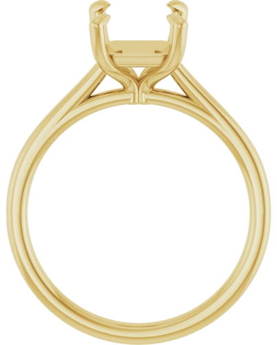 Sužadėtuvių Žiedas „Claw-Prong Solitaire“ 10k yellow gold Emerald 9mm x 7mm (2)