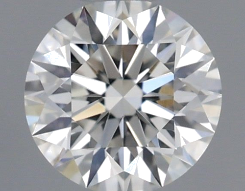 0.41 carat F-VVS2 Excellent cut Natūralus Round Deimantas (1)