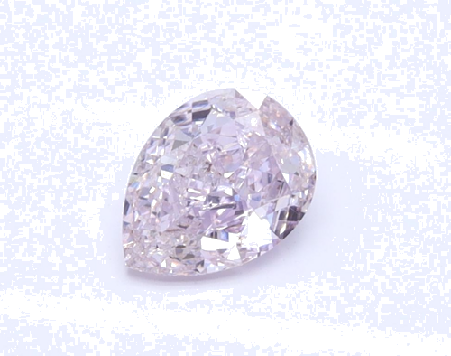 0.5 carat Fancy Purplish Pink-SI2 Natūralus Pear Deimantas (1)