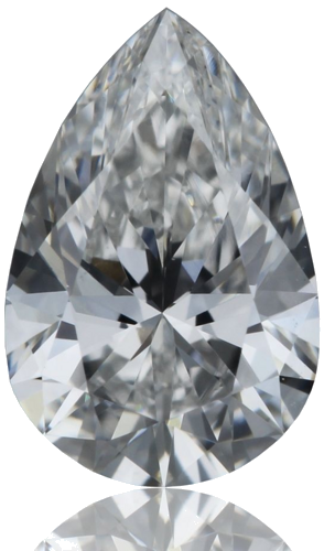 0.4 carat F-VVS2 Natūralus Pear Deimantas (1)