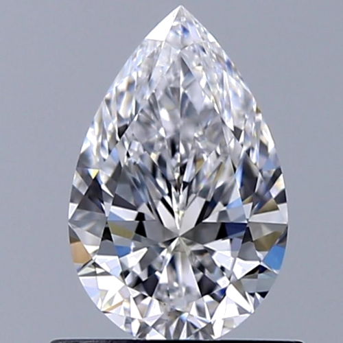 0.7 carat D-VS1 Natūralus Pear Deimantas (1)