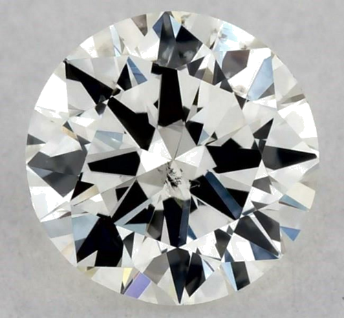 0.39 carat J-SI2 Very Good cut Natūralus Round Deimantas (1)