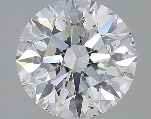 2.01 carat D-SI2 Excellent cut Natūralus Round Deimantas (1)