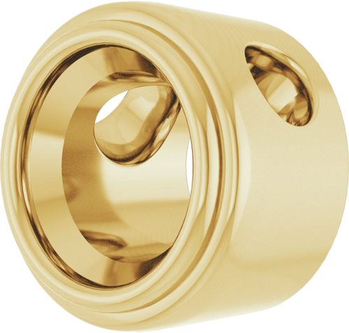 Pakabukas „Bezel-Set Solitaire“ 14k yellow gold Round 4.4mm (2)