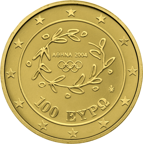 2004 Greece Knossos Palace €100 gold coin (2)