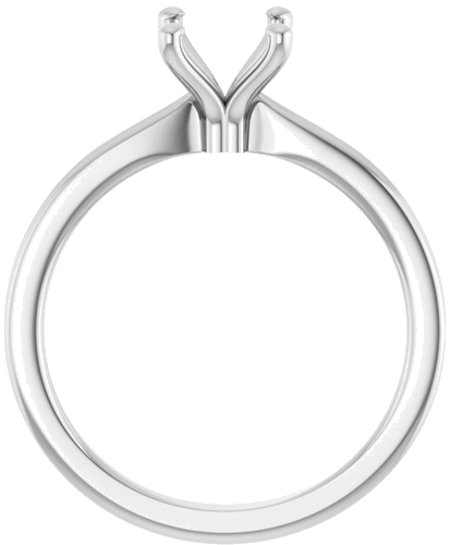 Sužadėtuvių Žiedas 14k white gold Oval 8mm x 6mm (2)