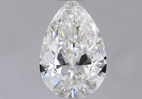 0.6 carat H-VVS1 Natūralus Pear Deimantas (1)