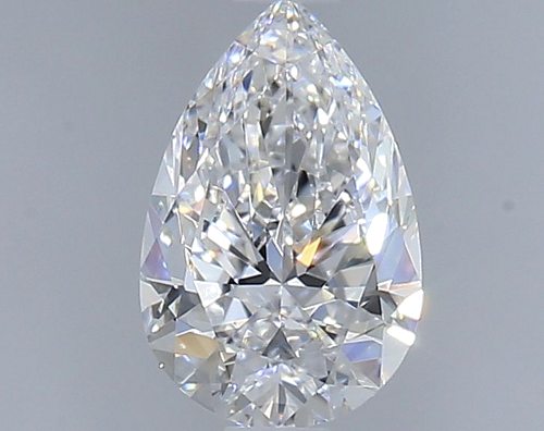 0.7 carat D-VS1 Natūralus Pear Deimantas (1)