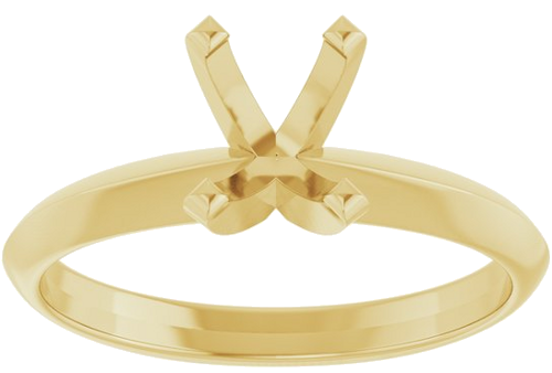 Sužadėtuvių Žiedas „Lightweight Solitaire“ 14k yellow gold Elongated Cushion 7mm x 5mm (3)