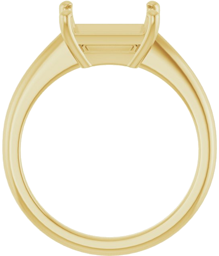 Sužadėtuvių Žiedas „Solitaire“ 14k yellow gold Emerald 9mm x 7mm (2)