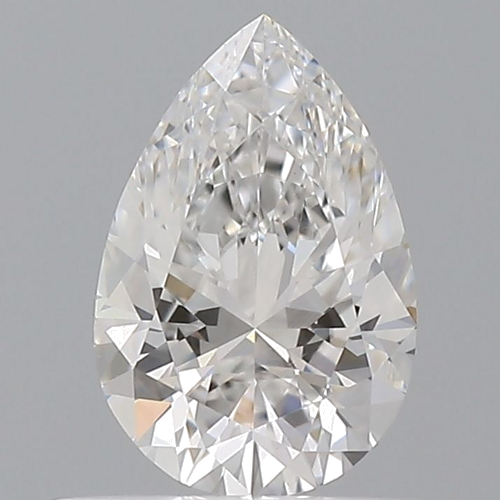 0.5 carat F-VVS2 Natūralus Pear Deimantas (1)