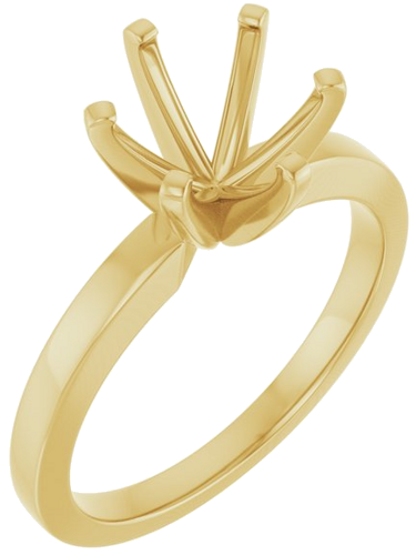 Sužadėtuvių Žiedas „Solitaire“ 14k yellow gold Round 8.2mm (1)