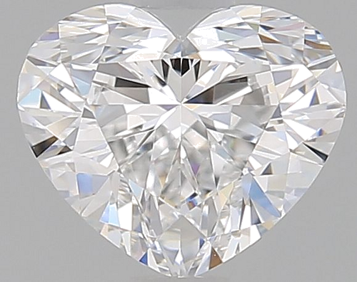 0.71 carat D-VVS2 Natūralus Heart Deimantas (1)