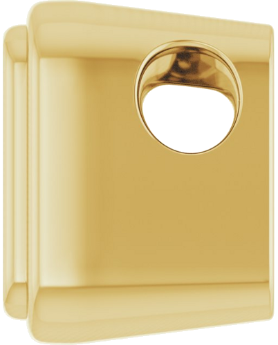 Pakabukas „Bezel-Set Solitaire“ 14k yellow gold Square 5mm (3)