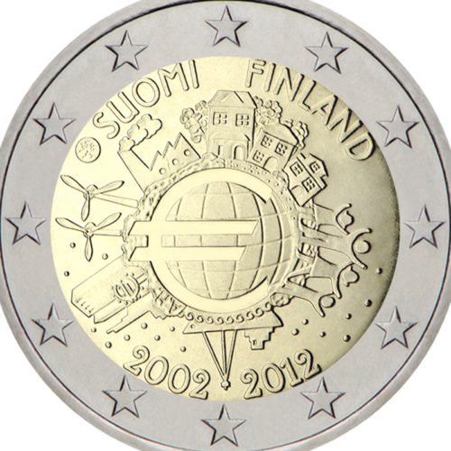 2012 г. Финландия TYE монета от 2 евро (2)