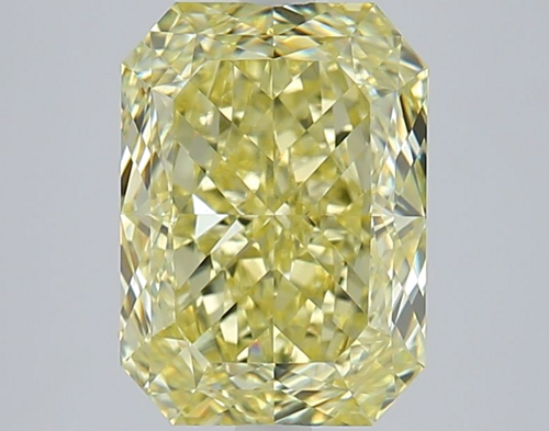 3.02 carat Fancy Light Yellow-VVS2 Natūralus Radiant Deimantas (1)