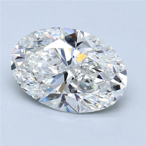 3.01 carat G-SI2 Natūralus Oval Deimantas (1)