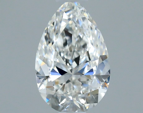 0.4 carat F-VVS2 Natūralus Pear Deimantas (1)