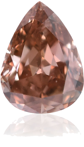0.2 carat Fancy Deep Brownish Orangey Pink-VS1 Natūralus Pear Deimantas (1)