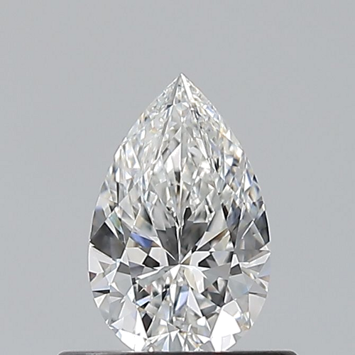 0.5 carat F-VVS2 Natūralus Pear Deimantas (1)