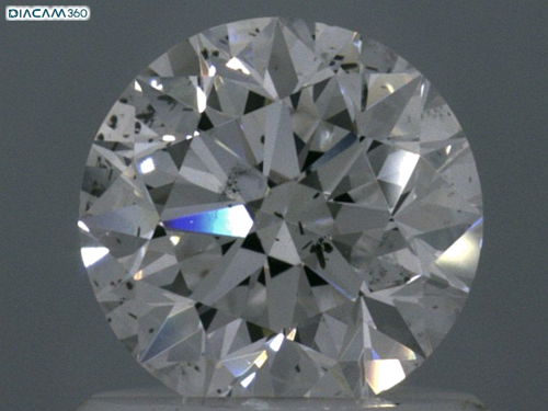 0.9 carat E-SI1 Very Good cut Natūralus Round Deimantas (1)