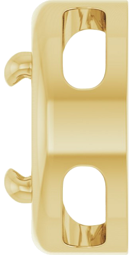Pakabukas „Solitaire Slide“ 14k yellow gold Round 7mm (3)