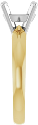 Sužadėtuvių Žiedas „Solitaire“ 14k yellow/white gold Round 8.6mm (4)